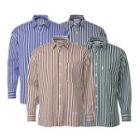 Striped Cotton Shirt (4 Colors)