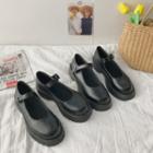 Plain Round-toe Mary Jane Shoes