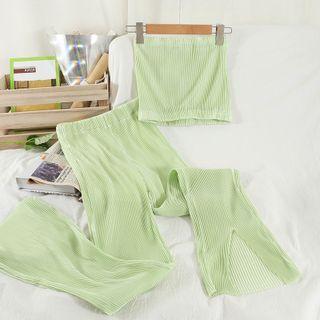 Set: Tube Top + Slitted Pants