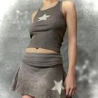 Star Applique Tank Top / A-line Skirt