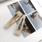 Faux-pearl Hair Pin One Size
