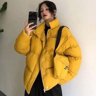 Lettering Padded Coat / Lettering Sling Bag