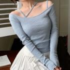 Ribbed Knit Top / Camisole Top