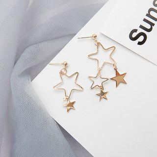 Non-matching Star Dangle Earring Era041 - 11