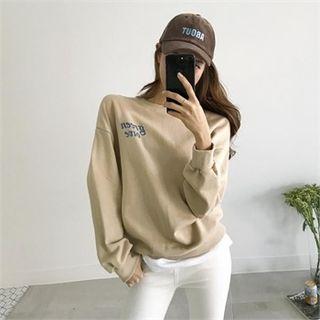 Letter-printed Boxy-fit Sweatshirt