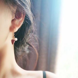 Strawberry Faux Pearl Dangle Earring