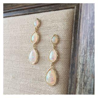 Rhinestone Water Drop Dangle Earring 1 Pair - One Size