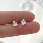Square Shell Sterling Silver Earring