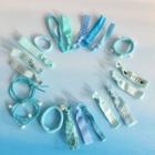 Set Of 20: Hair Tie (assorted Designs) Set - Bluish Green - One Size