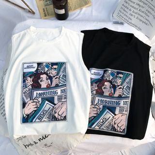 Sleeveless Graphic T-shirt