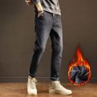 Fleece-lined Slim Fit Jeans