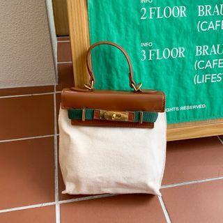 Belted Tote Bag With Strap