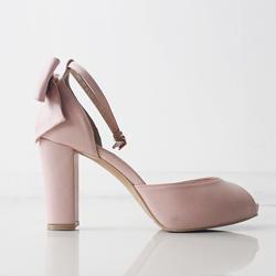 Open-toe Bow-detail Mary Jane Pumps