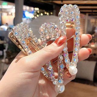 Rhinestone Faux Pearl Hair Clip (various Designs)