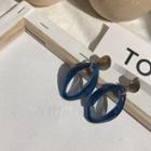 Irregular Hoop Dangle Earring Earrings - Blue - One Size