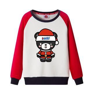 Long Sleeve Bear Print Sweatshirt