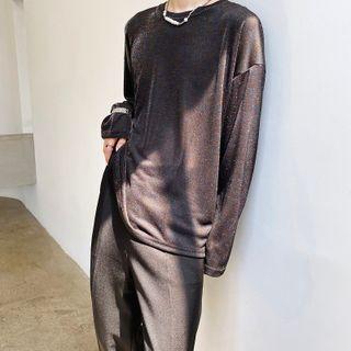 Long Sleeve Glitter T-shirt