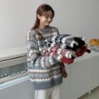 Loose-fit Jacquard Long-sleeve Sweater