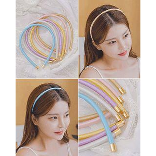 Color Satin Thin Hair Band