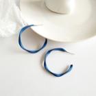 Twisted Hoop Earring 1 Pair - S925 Silver - As Shown In Figure - One Size