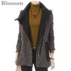 Wool Blend Zip-up Jacket
