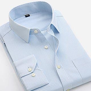 Long-sleeve Plain / Dobby Dress Shirt