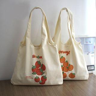 Fruit Print Shoulder Bag