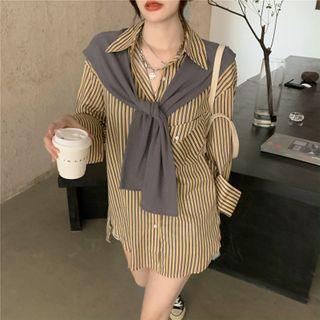 Striped Shirt / Cape