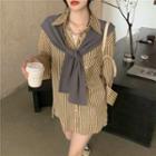 Striped Shirt / Cape