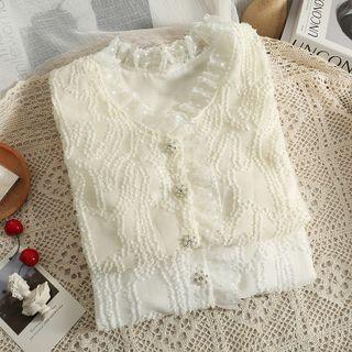 Plain Mesh Lace Top