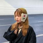 Flower Embroidered Knit Earmuffs