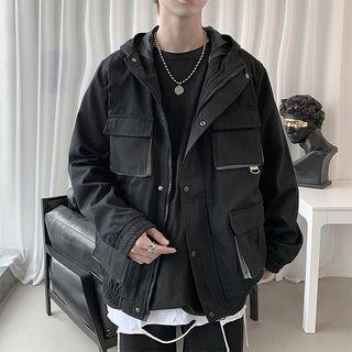 Plain Cargo Zip Jacket