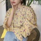 Floral Blouse Yellow - One Size