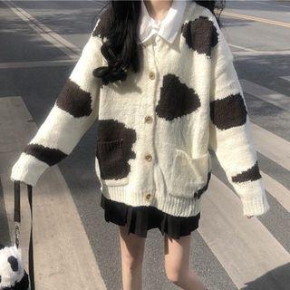 Cow Pattern Cardigan