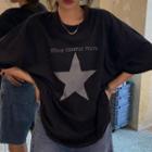 Short-sleeve Star T-shirt Black - One Size