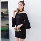Off-shoulder Puff-sleeve Dress