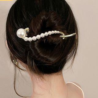 Faux Pearl Hair Clip Hair Clip - White - One Size