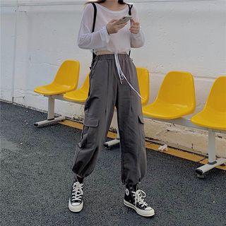 Long-sleeve Top / Harem Cargo Pants