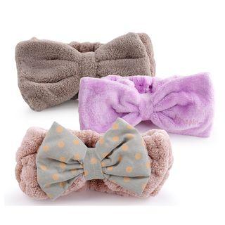 Fleece-lined Bow Hair Band