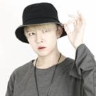 Zip-accent Bucket Hat