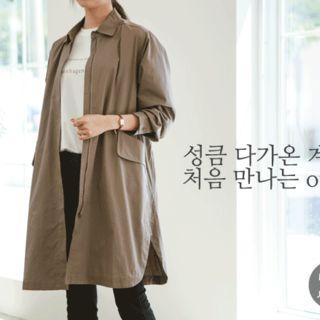 Slit-side Zip-up Parka