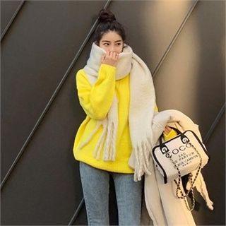 Vivid Color Turtleneck Sweater