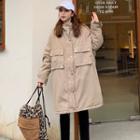 Padded Cargo Zip Coat