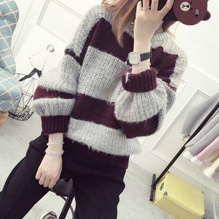 Striped Ribbed Sweater