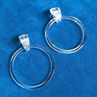 Loop Earrings Transparent - One Size