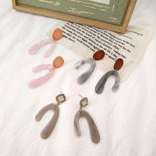 Reverse U Shape Acrylic Drop Earring