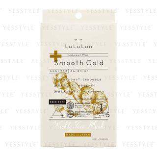 Lululun - Plus Weekly Face Mask Smooth Gold 5 Pcs