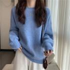 Long-sleeve Round-neck Knit Sweater
