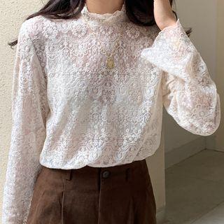 Lace Mock Neck Top