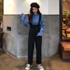 Plain Long-sleeve T-shirt / Jumper Pants